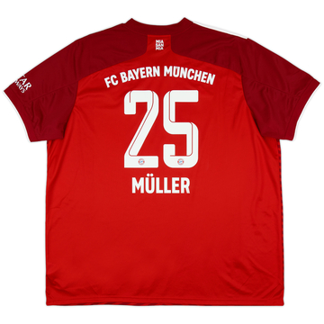 2021-22 Bayern Munich Home Shirt Muller #25 - 10/10 - (3XL)