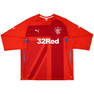 2014-15 Rangers Third L/S Shirt - 9/10 - (3XL)