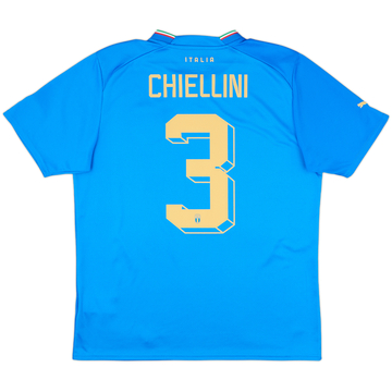 2022-23 Italy Home Shirt Chiellini #3 - 10/10 - (L)