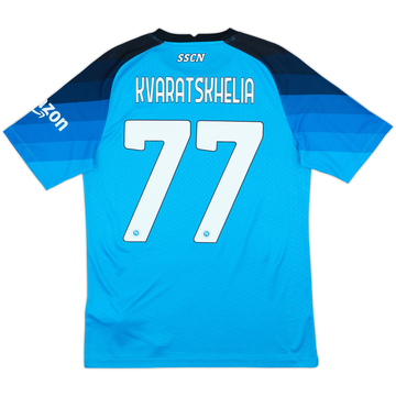 2022-23 Napoli Authentic Home Shirt Kvaratskhelia #77 (M)