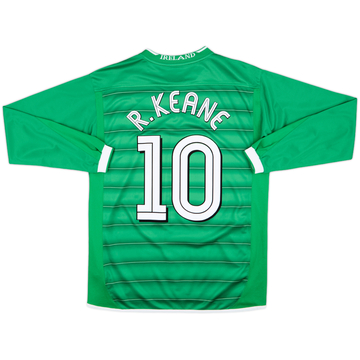 2003-04 Ireland Home L/S Shirt R.Keane #10 - 8/10 - (M)