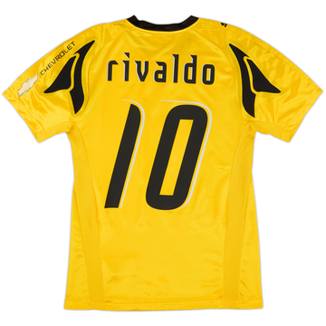 2007-08 AEK Athens Home Shirt Rivaldo #10 (S)