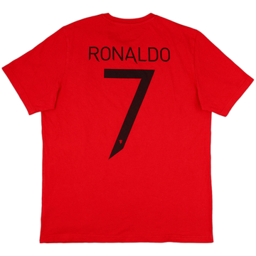 2021-22 Manchester United adidas 'CR7' Cotton Tee - 9/10 - (L)