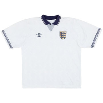1990-92 England Home Shirt - 6/10 - (L)