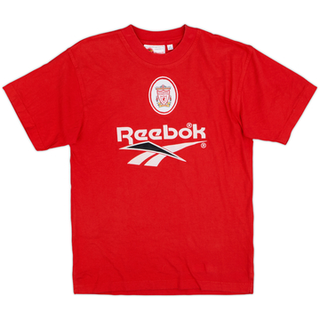 1996-98 Liverpool Reebok Cotton Tee - 9/10 - (S)
