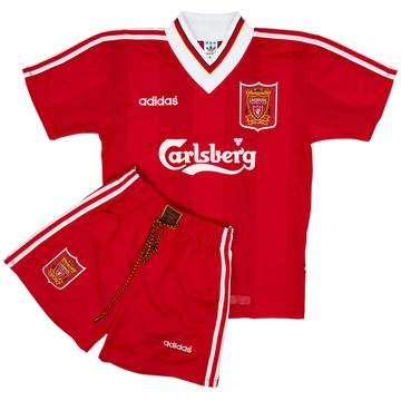 1995-96 Liverpool Home Shirt & Shorts - 9/10 - (S)
