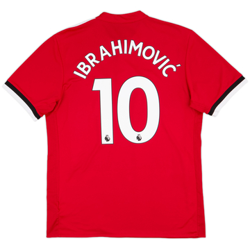 2017-18 Manchester United Home Shirt Ibrahimovic #10 - 6/10 - (L)