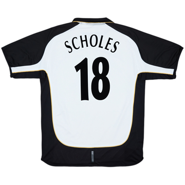2001-02 Manchester United Centenary Away/Third Shirt Scholes #18 - 6/10 - (XL)