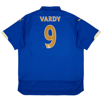 2014-15 Leicester Home Shirt Vardy #9 - 7/10 - (3XL)