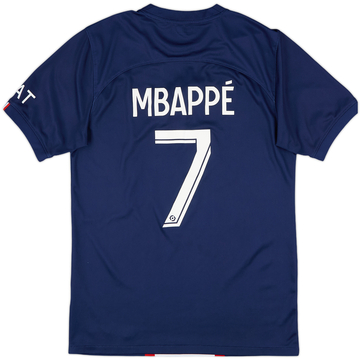 2022-23 Paris Saint-Germain Home Shirt Mbappe #7 - 7/10 - (S)