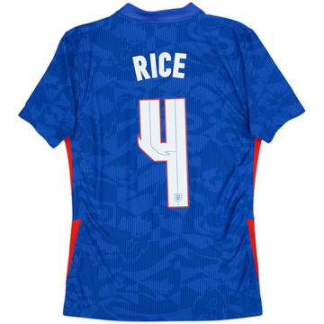 2020-21 England Authentic Away Shirt Rice #4 - 10/10 - (S)