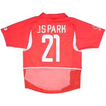 2002-03 South Korea Player Issue Home Shirt J.S.Park #21 - 9/10 - (L)