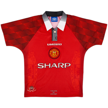 1996-98 Manchester United Home Shirt - 5/10 - (Y)