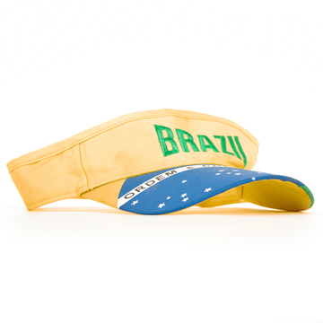 1990s Brazil Visor Cap - 8/10 - (Adults)