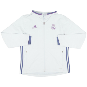 2016-17 Real Madrid adidas Hooded Track Jacket - 8/10 - (L)