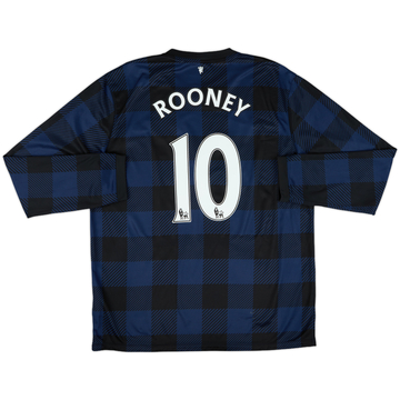 2013-14 Manchester United Away L/S Shirt Rooney #10 - 8/10 - (XL)