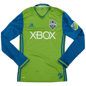 2016-17 Seattle Sounders Player Issue Home L/S Shirt - 8/10 - (S)