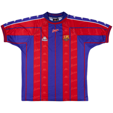 1997-98 Barcelona Home Shirt - 8/10 - (XL)
