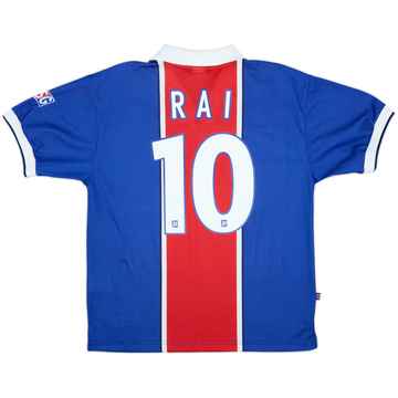 1997-98 Paris Saint-Germain Home Shirt Rai #10 - 9/10 - (M)