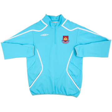 2008-09 West Ham Umbro 1/4 Zip Drill Top - 9/10 - (M)