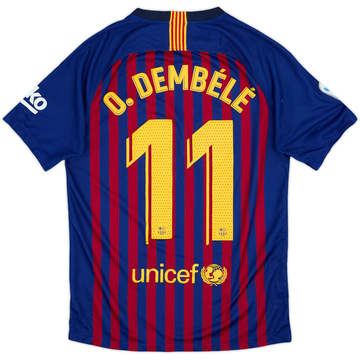 2018-19 Barcelona Home Shirt Dembele #11 - 5/10 - (S)
