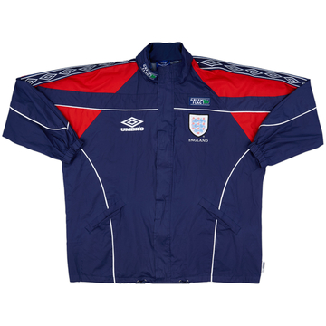 1998-00 England Umbro Hooded Rain Jacket - 8/10 - (L)