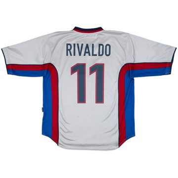 1998-01 Barcelona Away Shirt Rivaldo #11 - 8/10 - (L)