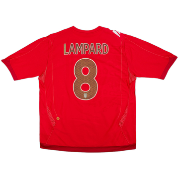 2006-08 England Away Shirt Lampard #8 - 7/10 - (XL)