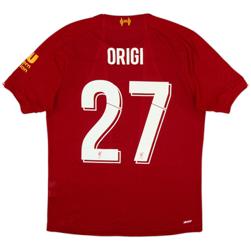 2019-20 Liverpool Home Shirt Origi #27 - 4/10 - (S)