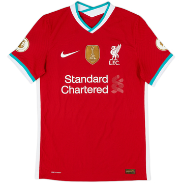 2020-21 Liverpool Authentic Home Shirt - 4/10 - (S)