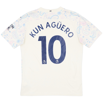 2020-21 Manchester City Third Shirt Kun Aguero #10 - 7/10 - (M)