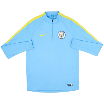 2016-17 Manchester City Nike 1/4 Zip Drill Top - 7/10 - (M)