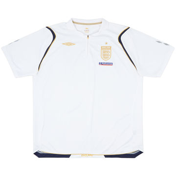 2006-07 England Umbro 1/4 Zip Training Shirt - 8/10 - (XXL)