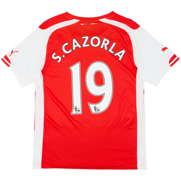 2014-15 Arsenal Home Shirt S.Cazorla #19 - 6/10 - (S)
