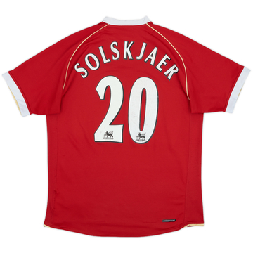 2006-07 Manchester United Home Shirt Solskjaer #20 - 6/10 - (M)