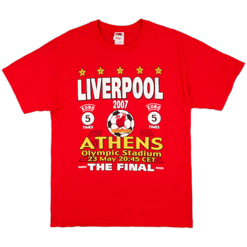 2006-07 Liverpool Graphic Fan Tee - 9/10 - (L)