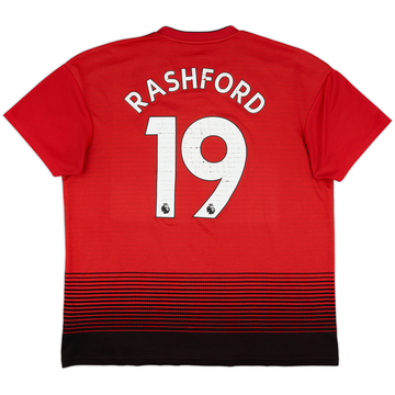 2018-19 Manchester United Home Shirt Rashford #19 - 5/10 - (XL)