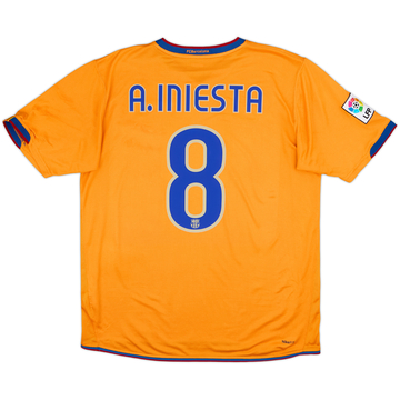 2007-08 Barcelona Third Shirt A.Iniesta #8 - 8/10 - (L)