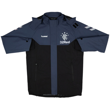 2018-19 Rangers Hummel Hooded Rain Jacket - 10/10 - (S)