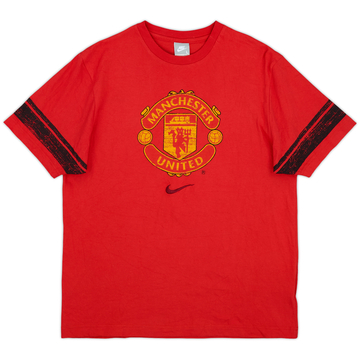 2008-09 Manchester United Nike Graphic Tee - 8/10 - (L)