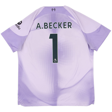 2022-23 Liverpool GK S/S Shirt A.Becker #1 - 7/10 - (XL)