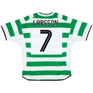 2001-03 Celtic Home Shirt Larsson #7 - 6/10 - (XL)