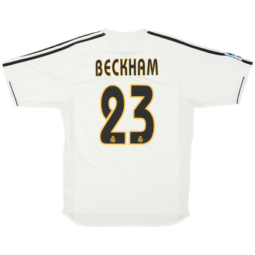 2003-04 Real Madrid Home Shirt Beckham #23 - 6/10 - (S)
