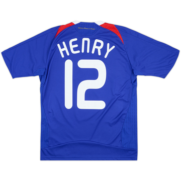 2007-08 France Home Shirt Henry #12 - 8/10 - (XL.Boys)