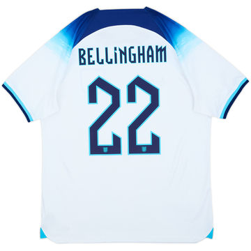 2022-23 England Home Shirt Bellingham #22 - 7/10 - (L)