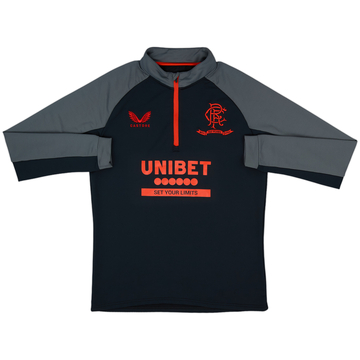 2022-23 Rangers Castore 1/4 Zip Drill Top - 10/10 - (S)