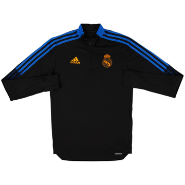 2021-22 Real Madrid adidas 1/4 Zip Drill Top - 9/10 - (S)