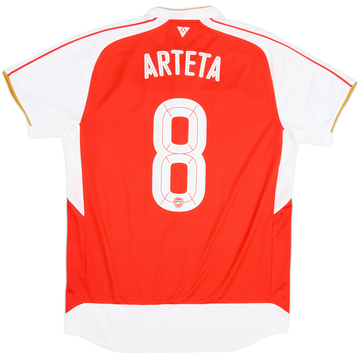 2015-16 Arsenal Home Shirt Arteta #8 - 9/10 - (L)