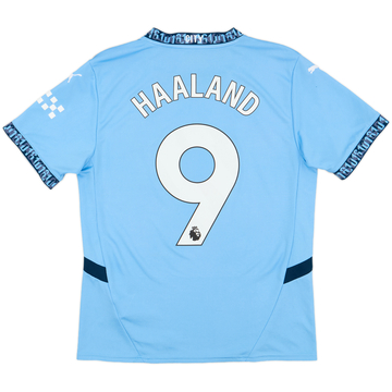 2024-25 Manchester City Home Shirt Haaland #9 - 8/10 - (M)