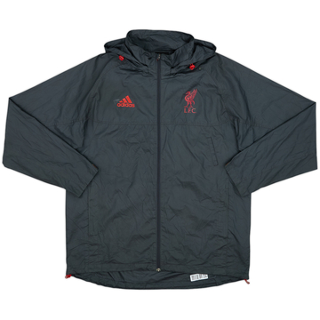 2009-10 Liverpool adidas Hooded Track Jacket - 7/10 - (M)